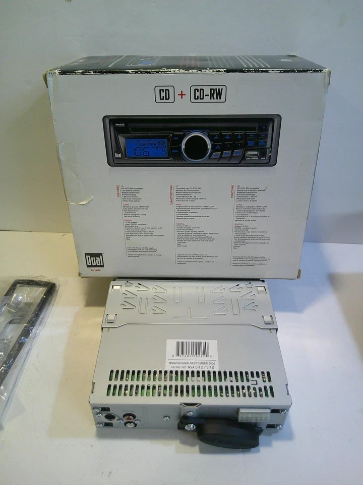 Dual XD1222 AM/FM/CD-RW Car Stereo Brand New Audio Never Installed