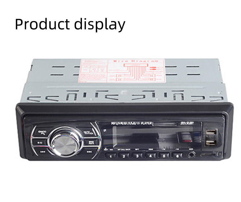 1 Din Car Stereo Radio FM Audio Unit In-Dash USB/AUX/TF Car MP3 Player Bluetooth