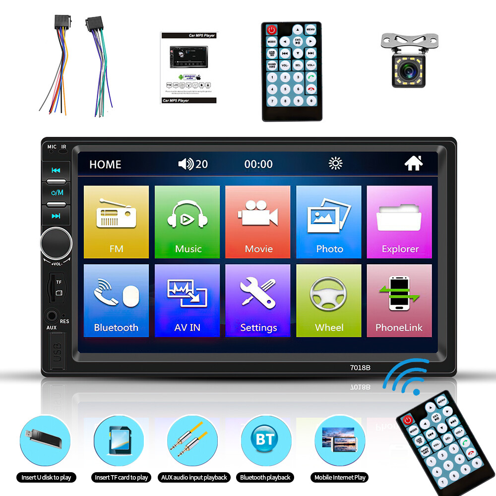 7″ Estereo De Pantalla Para Coche 2 Din Car Stereo MP5 Reproductor Bluetooth