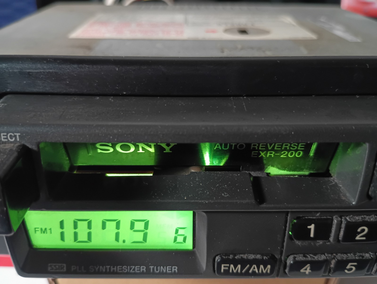 VTG Sony EXR-200 FM/AM Cassette Car Stereo USED AS-IS