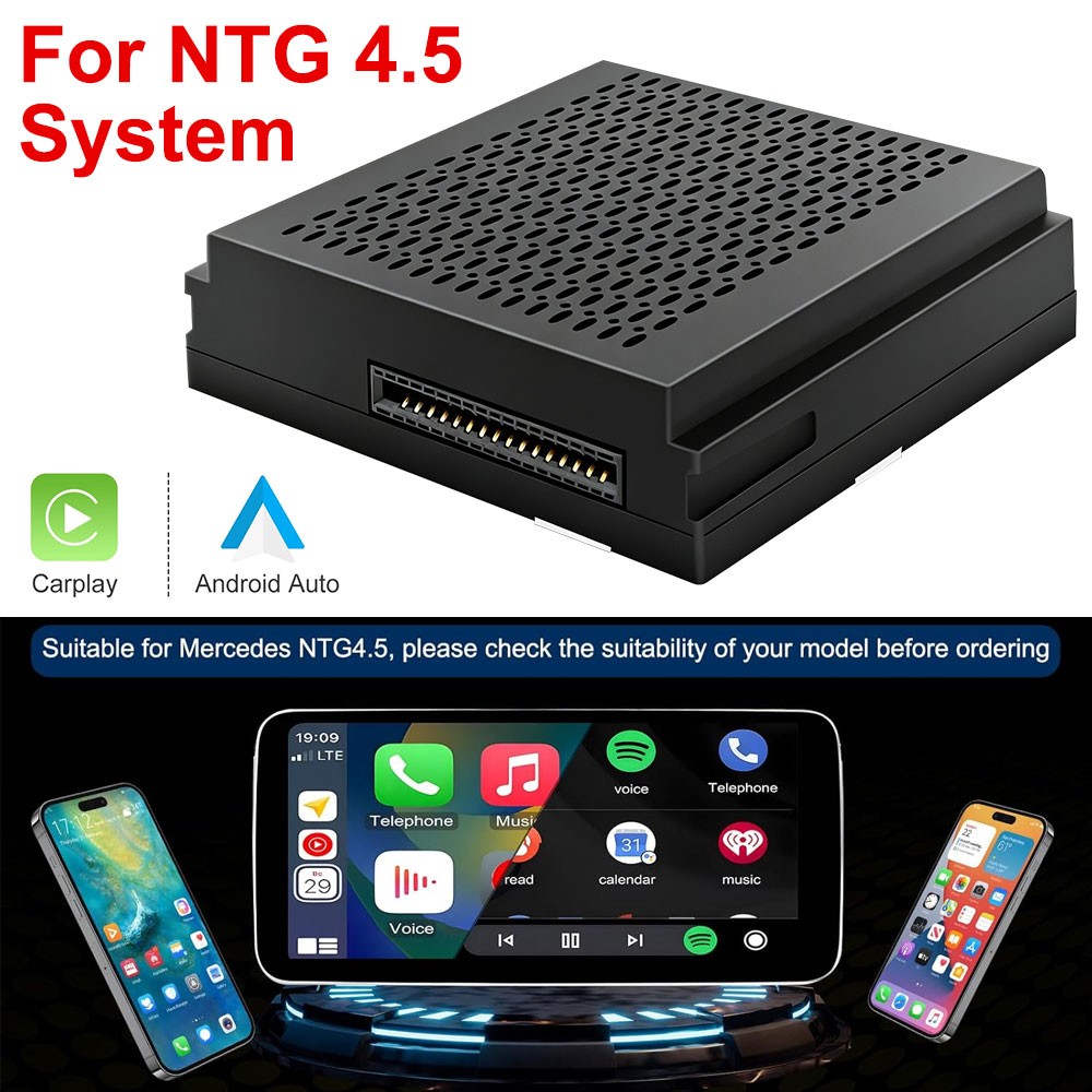Wireless Carplay Android Auto GPS Navi Dock For Benz A B C CLA GLA NTG4.5Becker