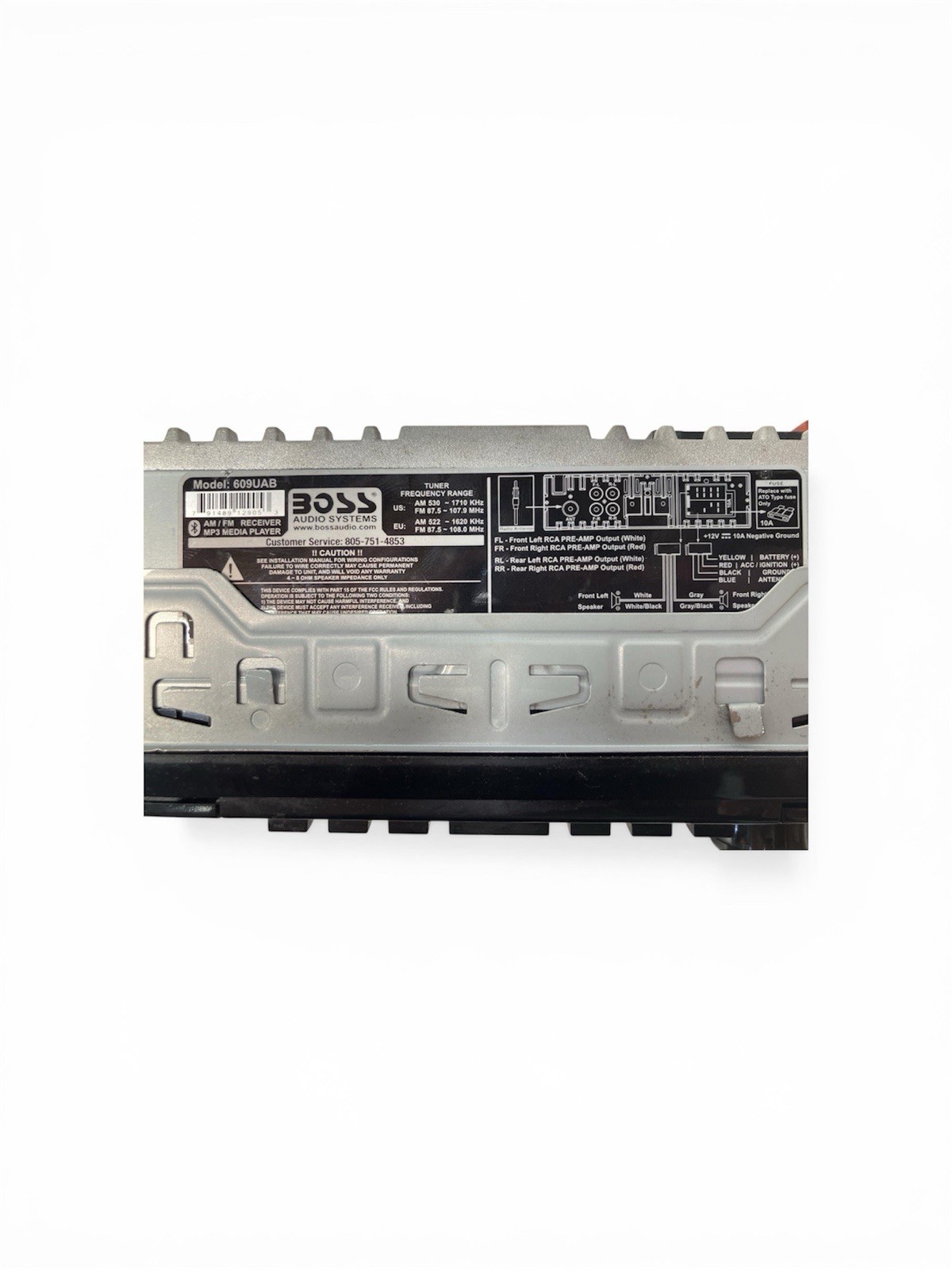 BOSS Audio Systems 609UAB Multimedia Car Stereo – Single Din Radio, Bluetooth