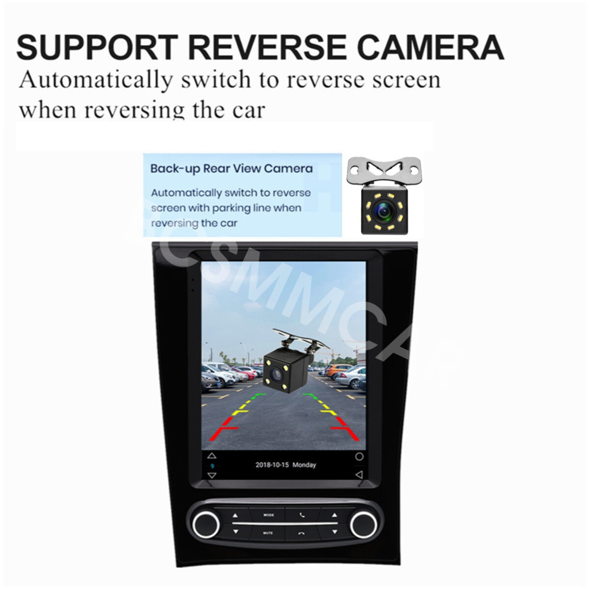 Car Multimedia Player WIFI For Carplay 4+32G W/Cam Fit For Lexus GS300 1998-2005