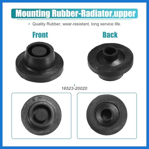 2pcs Upper Rubber Cushion Bushing Radiator Mount Insulator No.16523-20020 for