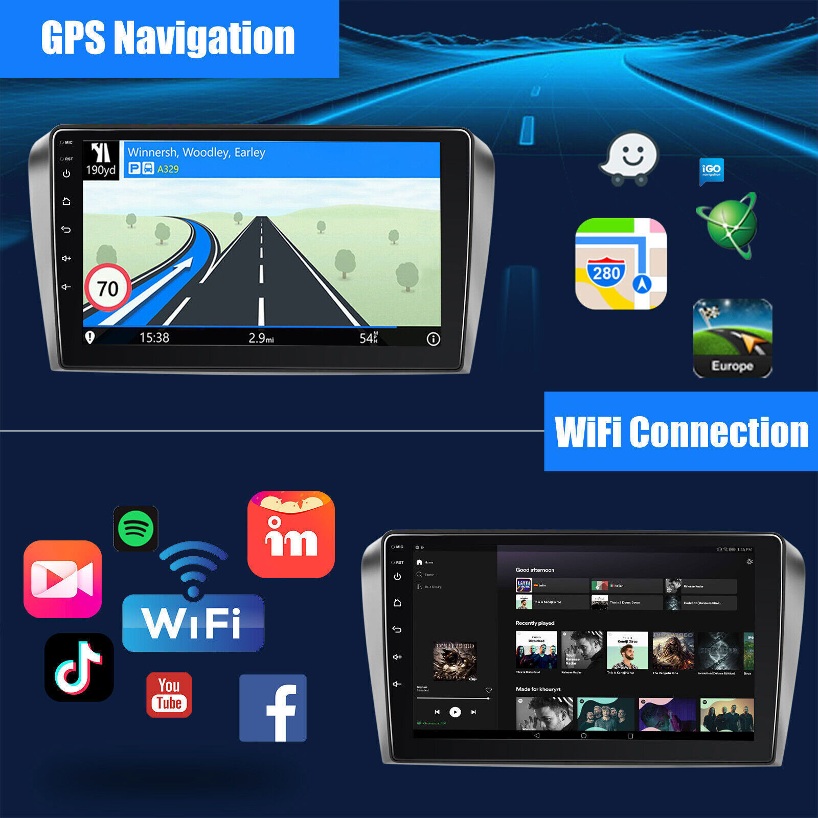 For Mazda 3 2004-2009 Android 12 Apple Carplay Car Stereo Radio GPS Navi 2+32GB