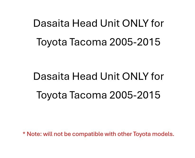 Dasaita 10.2″ Android 13 Car Radio Toyota Tacoma 2005-2015 CarPlay Android Auto