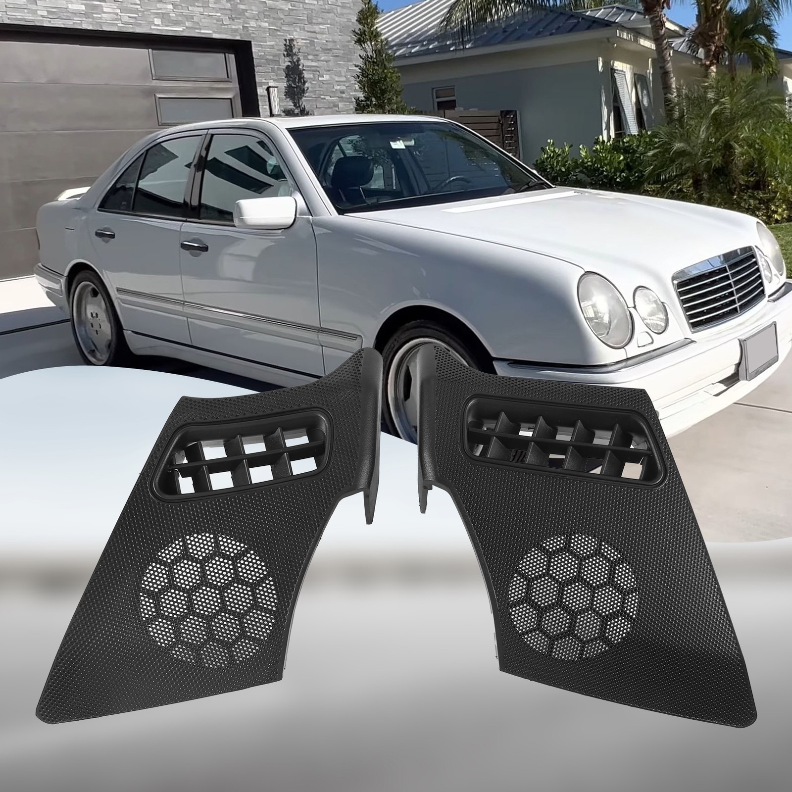 Car Dash Board R+L Side Air Vent Speaker Grill Cover for W2108549