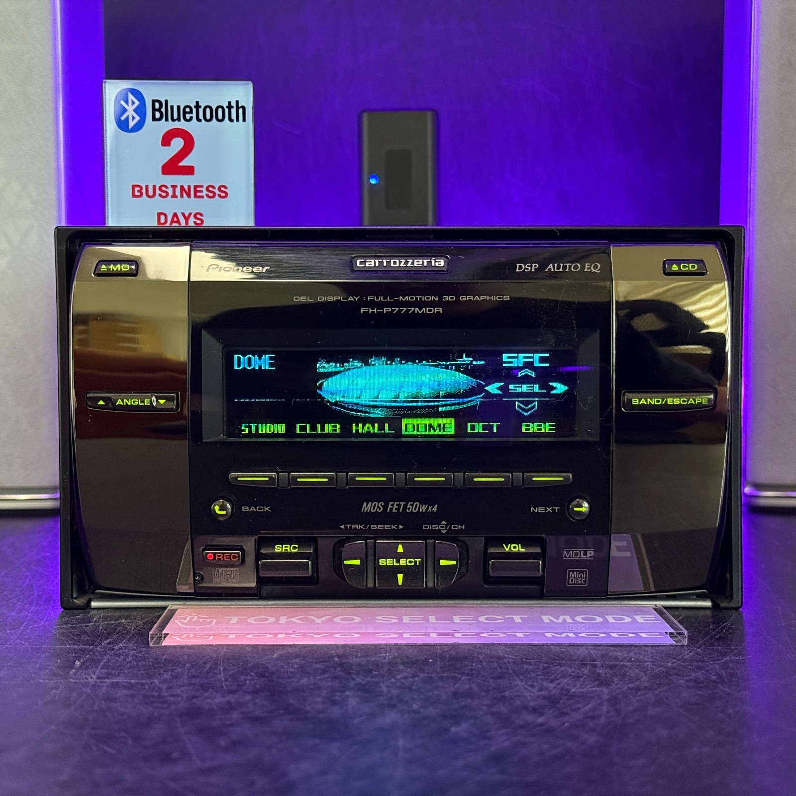 Pioneer Carrozzeria FH-P777MDR 2DIN Car Audio CD MD Bluetooth MD-Rec Player JDM