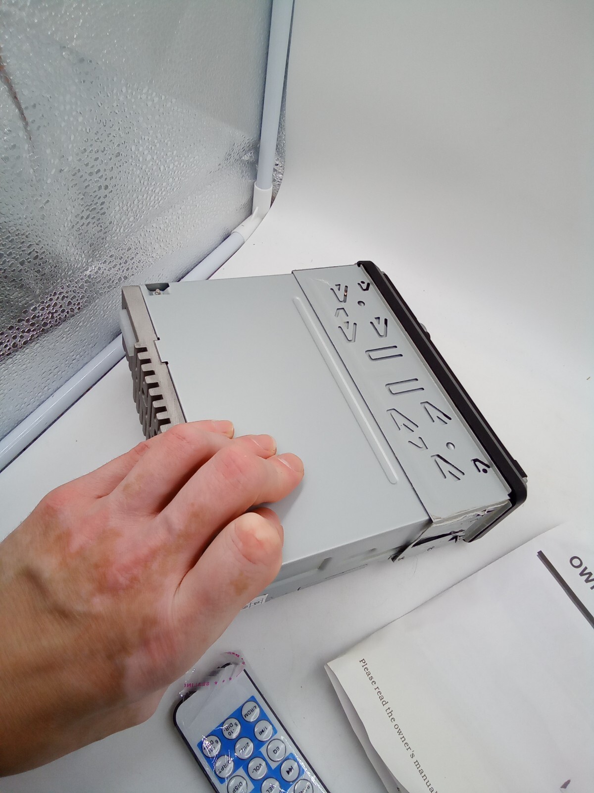A Player With Clock Unbranded No Model Number With Remote And Manual