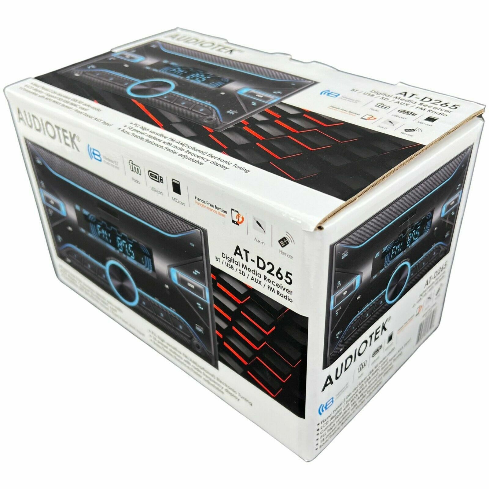 4x Pioneer 6×9″ Speaker 2DIN AM/FM USB Bluetooth Digital Media Car Stereo 75X4W