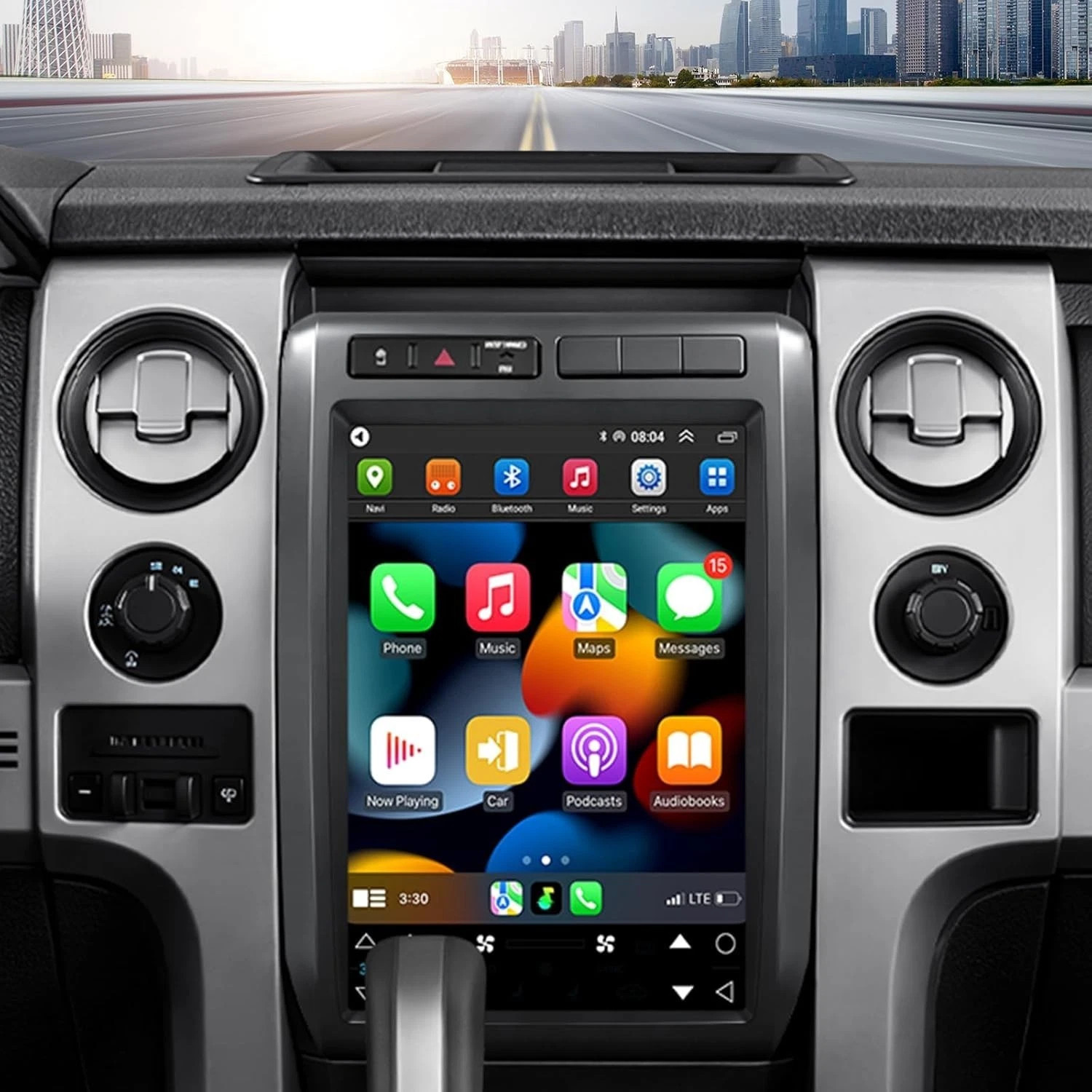 Tesla Style 12.1″ Android CarPlay Stereo GPS WiFi BT 5.0 For 08-12 Ford F150 NEW