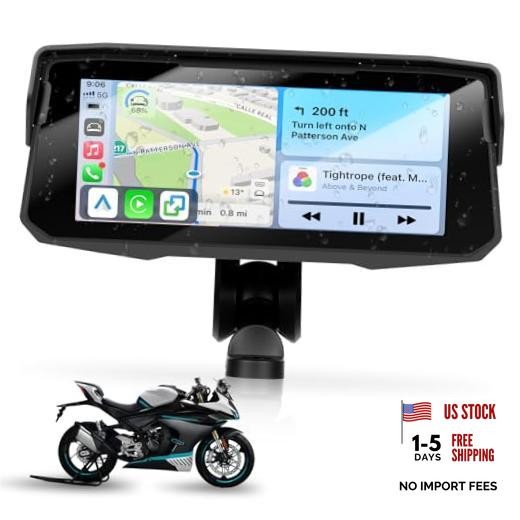 6.86 inch Motorcycle Carplay Screen GPS Navigation System with Wireless