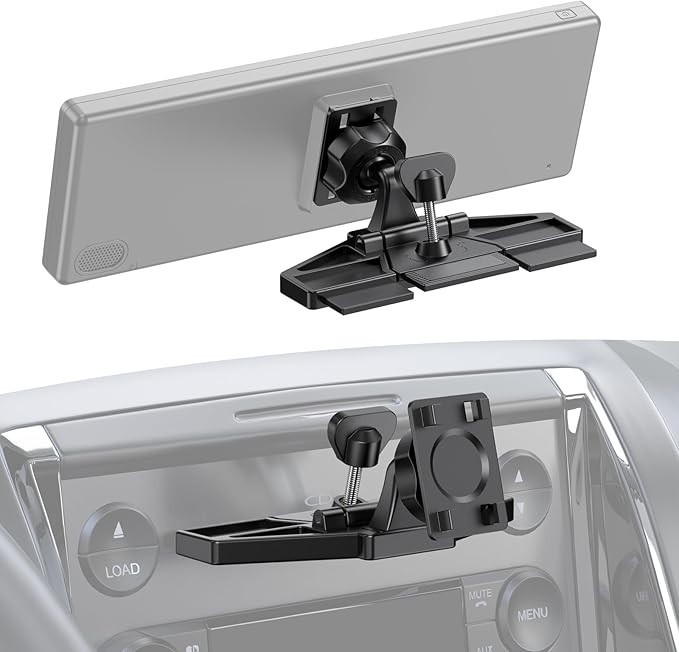 CD Slot Mount for CarPlay Screen 7-10 Inch Tool Free Installation 360 Rotation