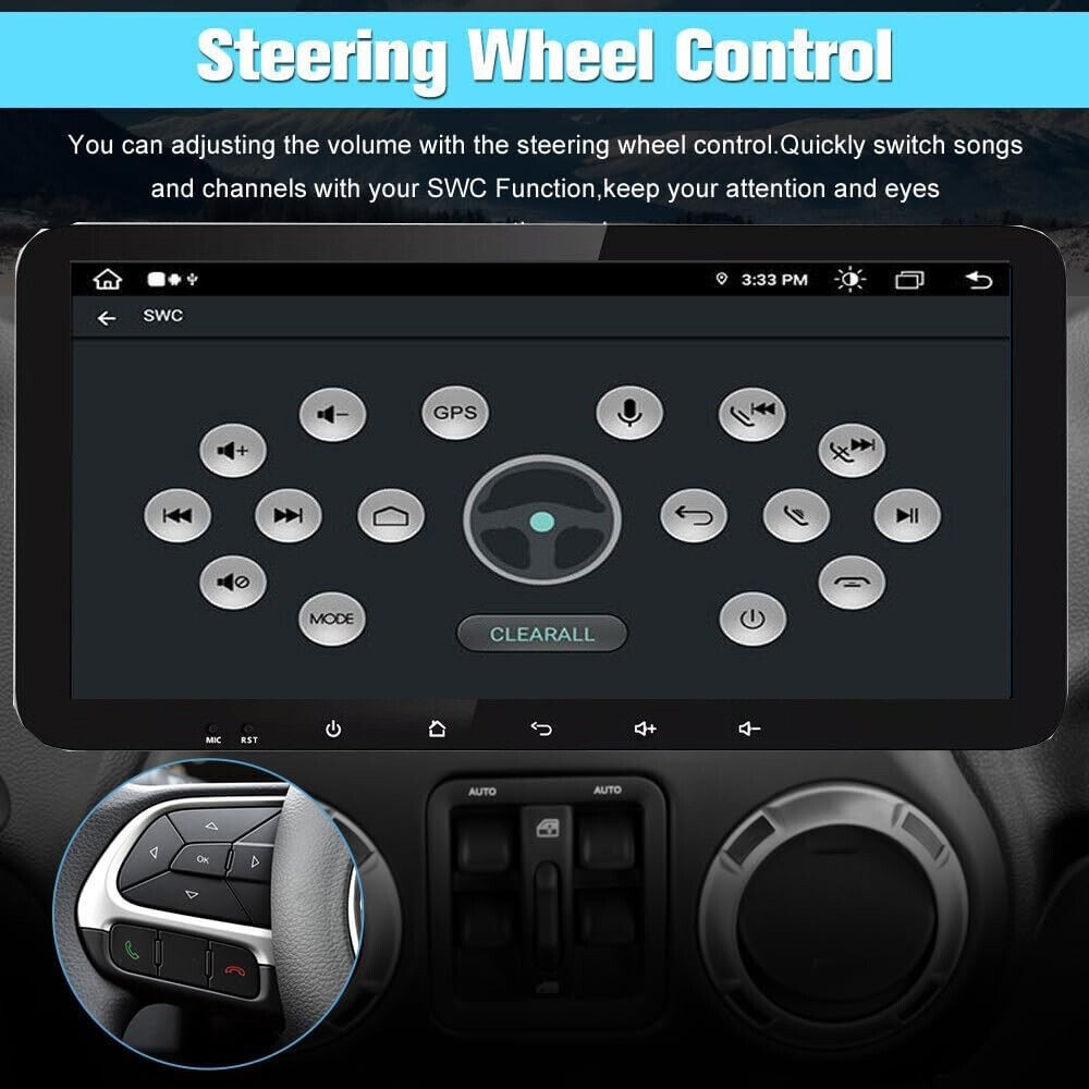 For Jeep Liberty 2008-2012 Apple Carplay Android 14 Car GPS Radio Stereo BT Wifi