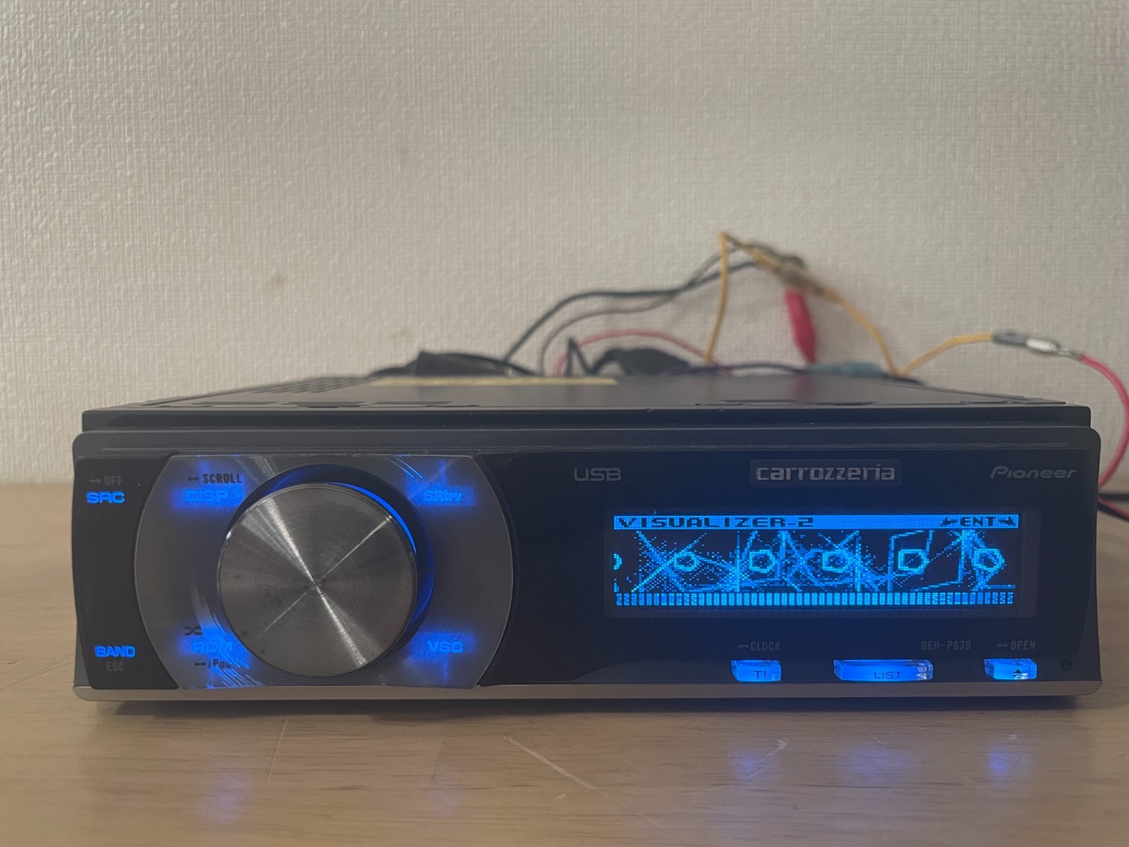 Pioneer Carrozzeria DEH-P630 1Din Car Audio CD Player Operation Confirmed