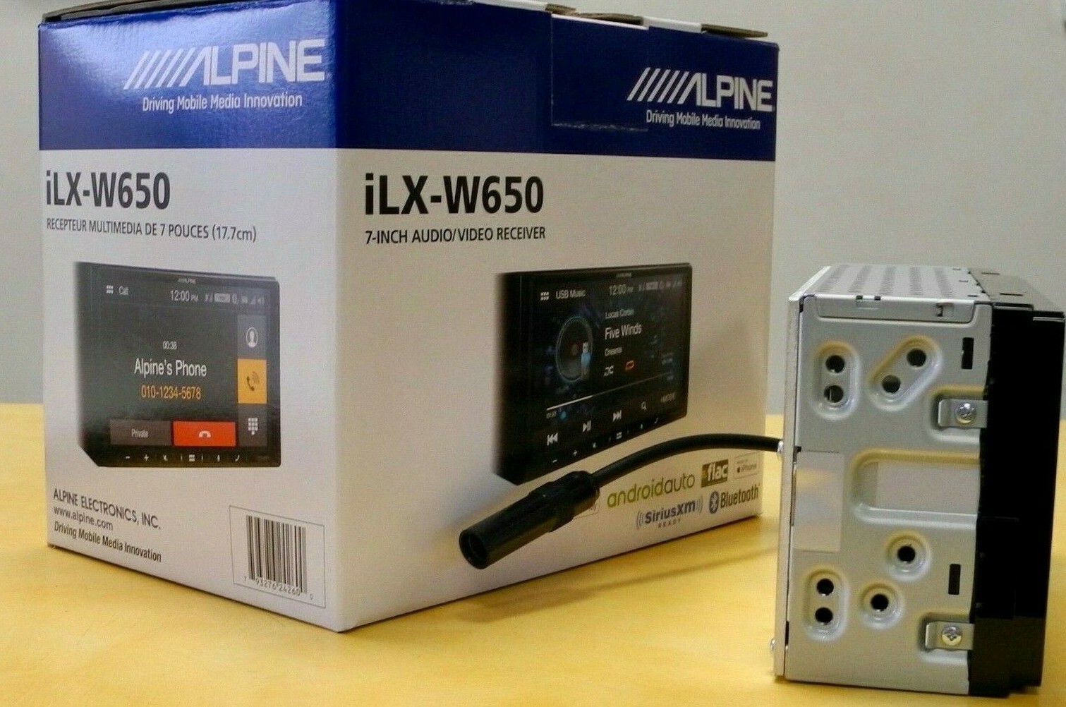 Alpine iLX-W650 Bluetooth Multimedia Android Auto Apple CarPlay Pandora USB 7″