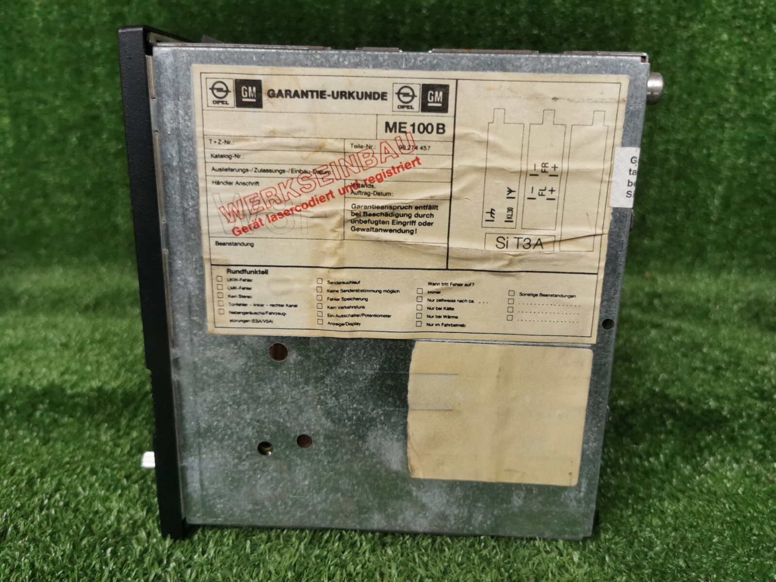 Grundig Me100 Grundig Me100b Opel Me100 Opel Me100b Me 100 B Original Car Radio