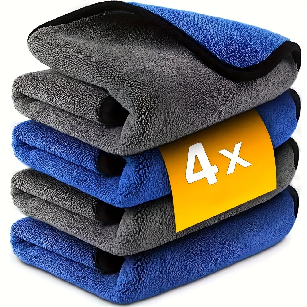 1-10Pcs Microfiber Car Cleaning Towels Ultra Absorbent Car Drying Cloth Auto Det