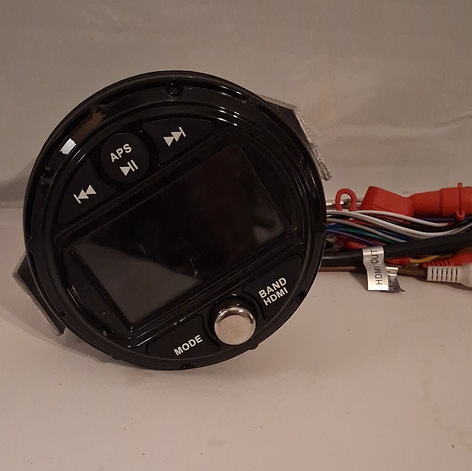 1 DIN Digital Media Receiver Band HDMI Round Face HDMI Aux RCA Video Input