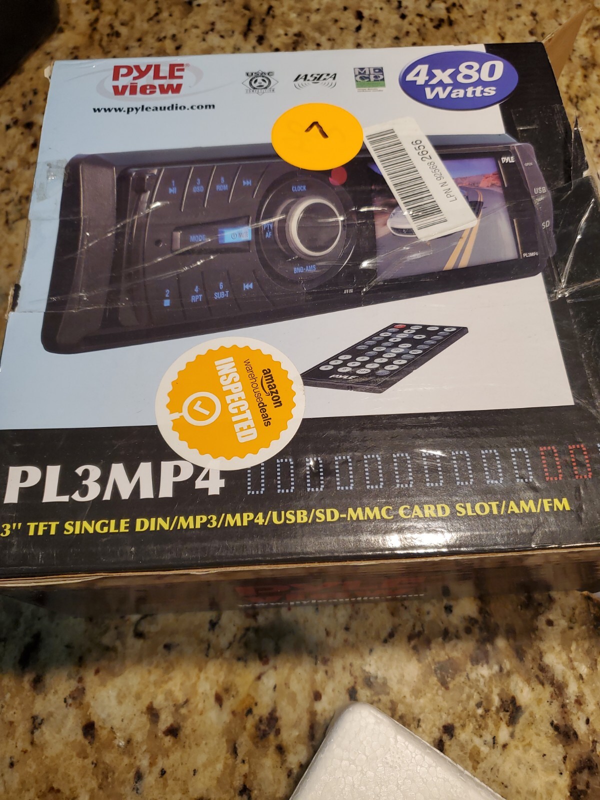 Pyle View Pl3mp4 3″ Single Din Radio With Screen