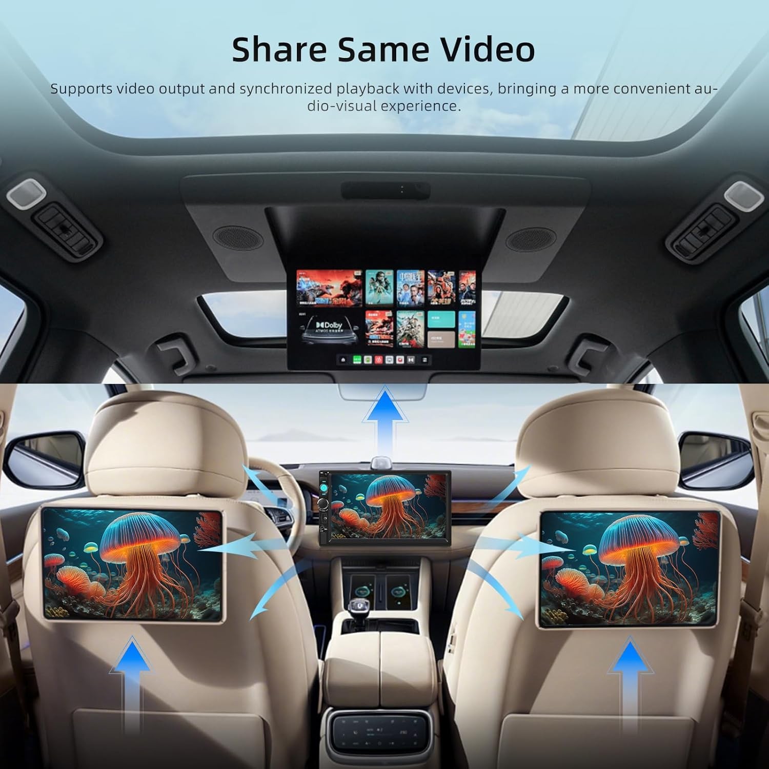 Double 2 Din 7″ Car Stereo Radio For Mirror Link Bluetooth Player Touch Screen