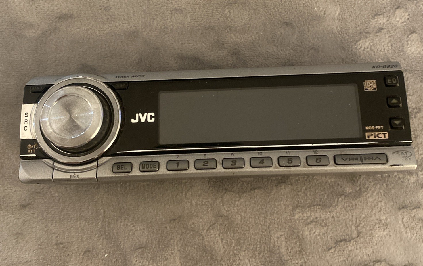 JVC KD-G820 Car Stereo Deck Faceplate Head Unit Only Replacement Part UNTESTED
