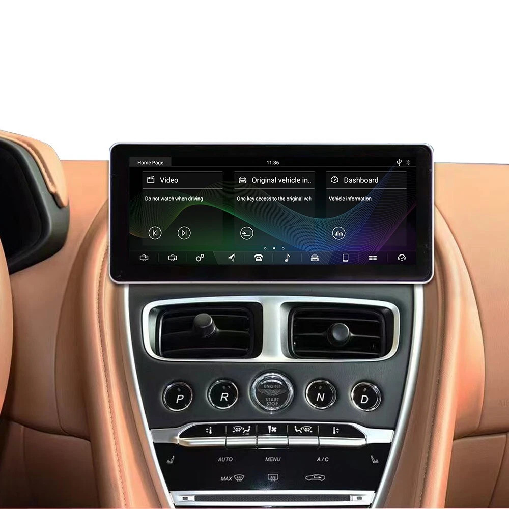 12.3″ Car Radio Stereo GPS Carplay Android Auto For Aston Martin DB11 2016-2023