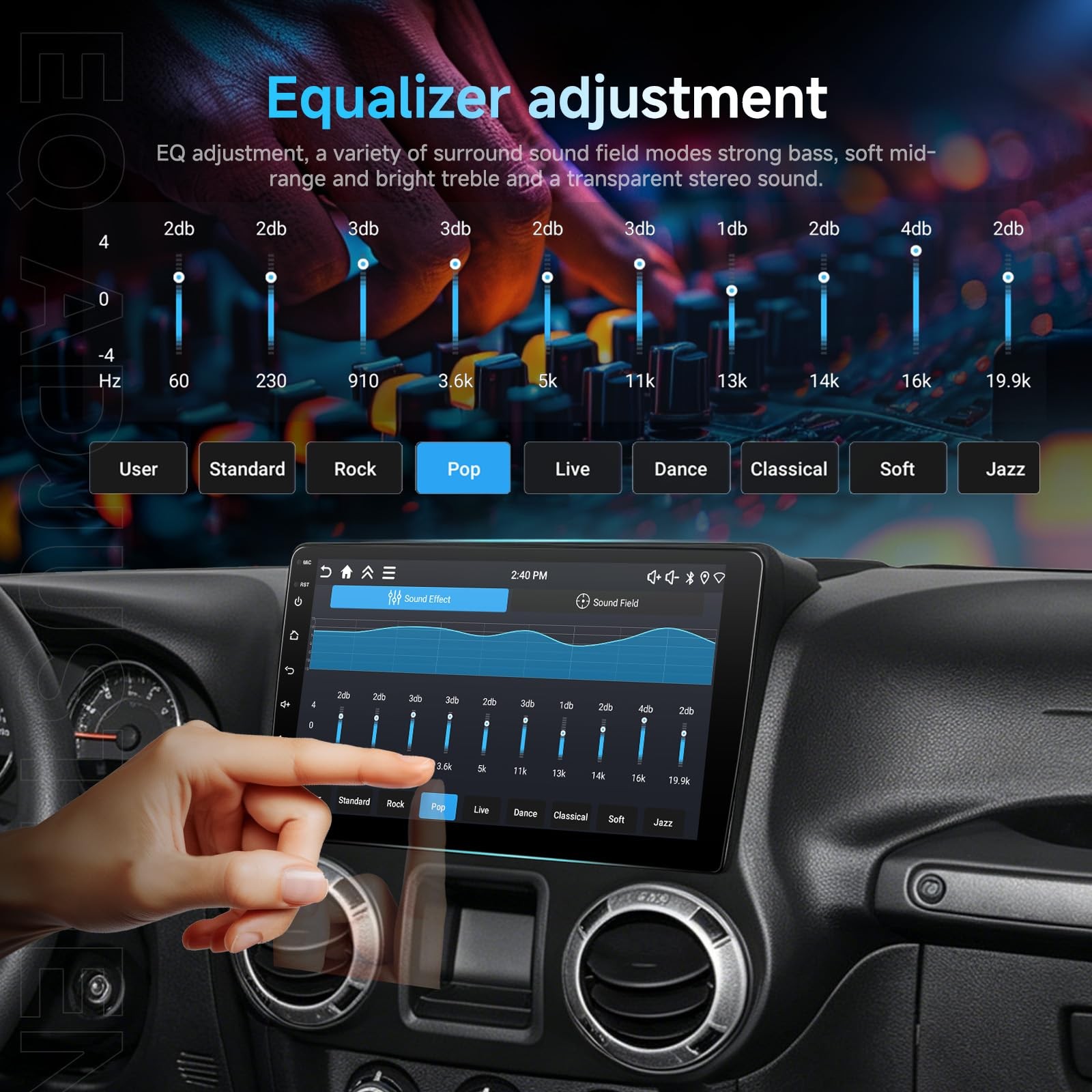 9″ Wireless Carplay Android Auto Stereo for Grand Caravan & Town & Country