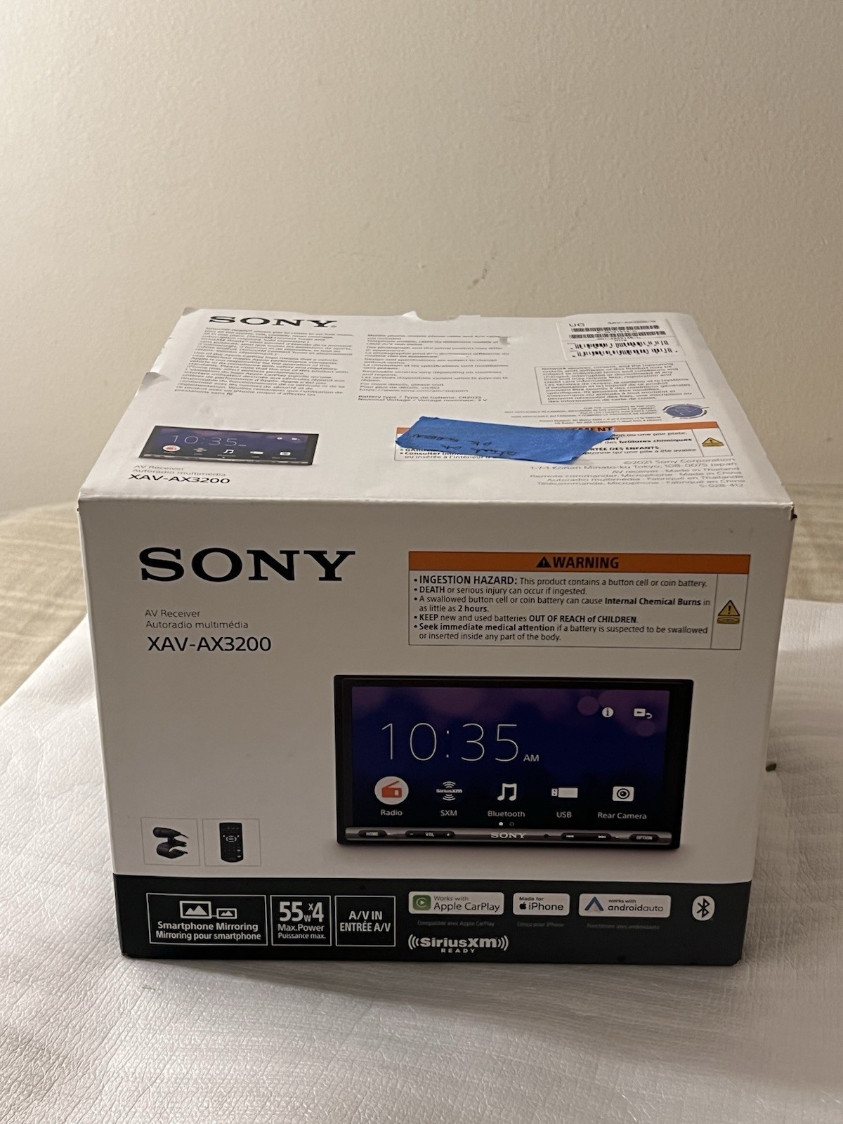 Sony XAV-AX3200 AV Multi Media Receiver Car Stuck On Ok Screen Need Repair