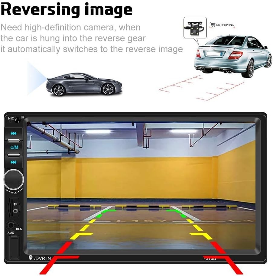 In-Dash Car Radio 4-Channel Output + Steering Wheel Control#