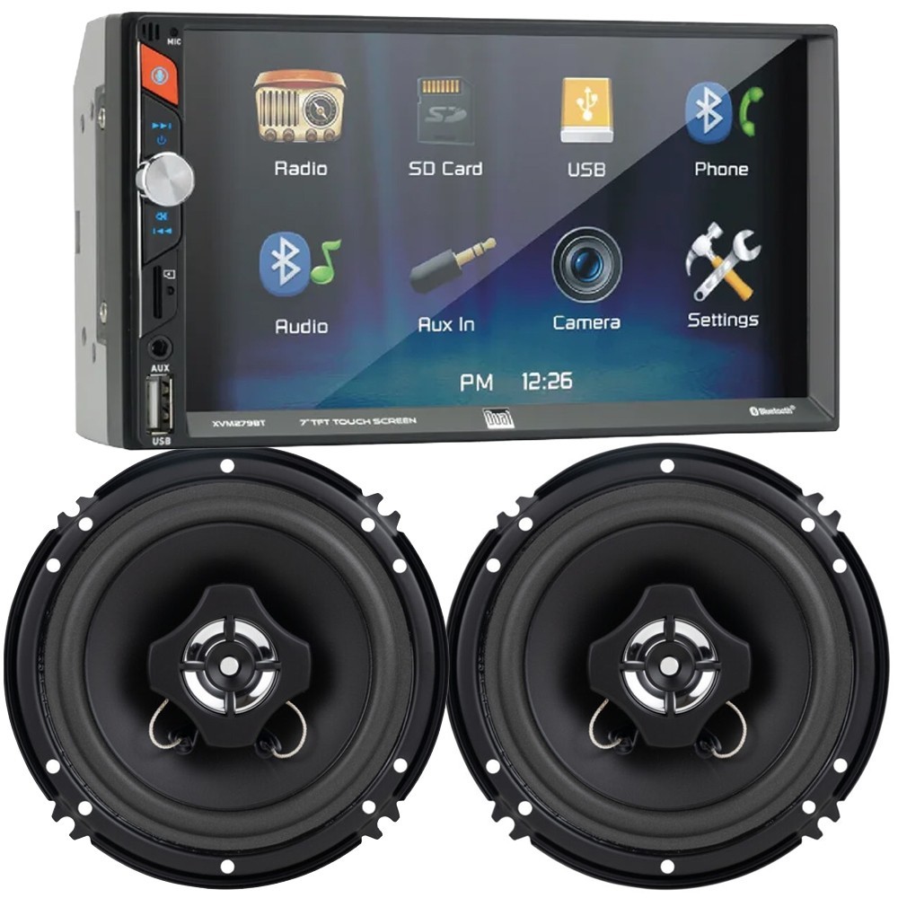 XVM279SPK2 7″ Bluetooth AM/FM Radio Car Stereo for 2003-2006 GMC Sierra 1500