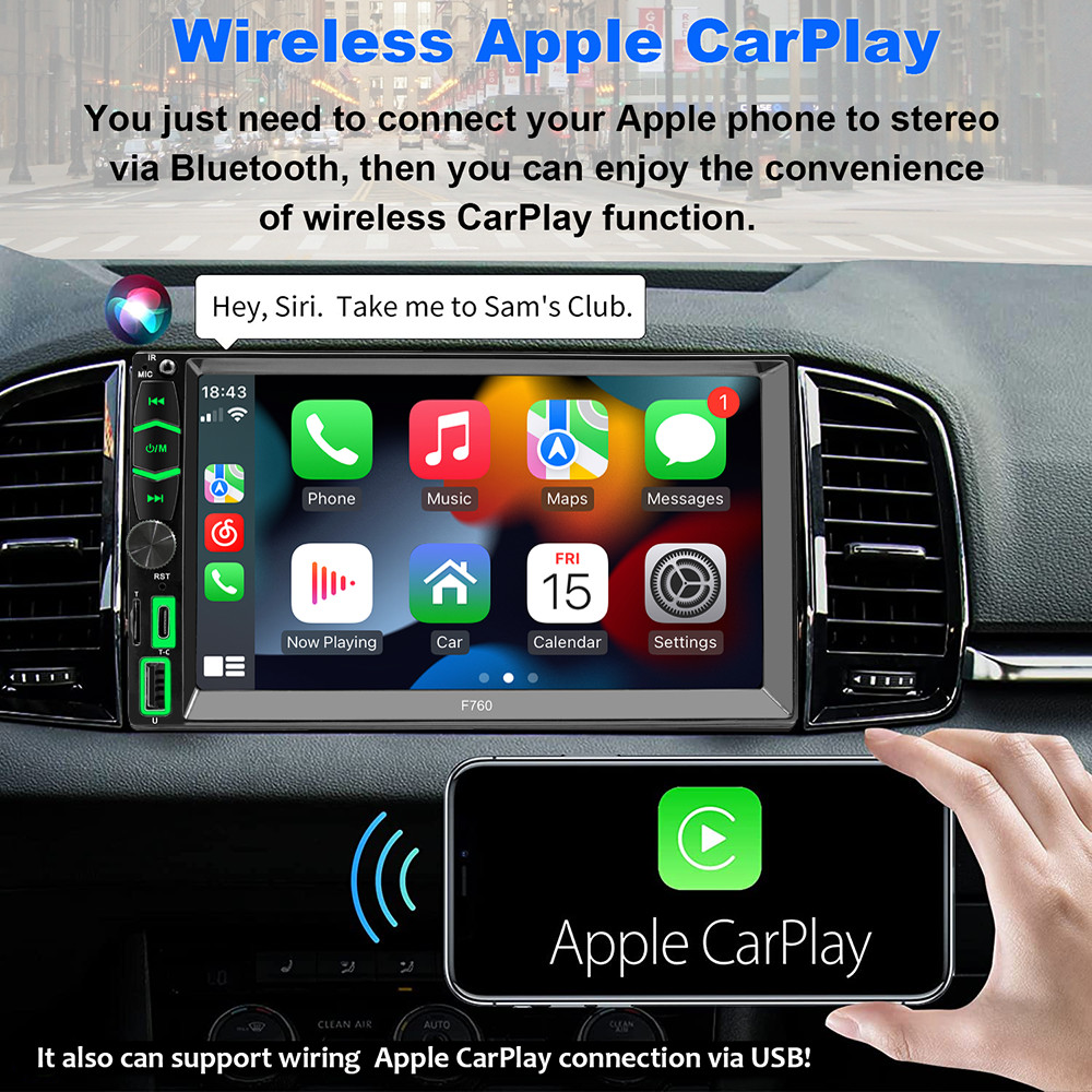For 1990-2001 Toyota 4Runner Apple Carplay Car Stereo Radio Android Auto GPS Nav
