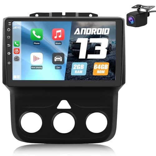 Android [2GB+64GB] Car Radio Stereo Upgrade for Dodge RAM 9″ 64GB