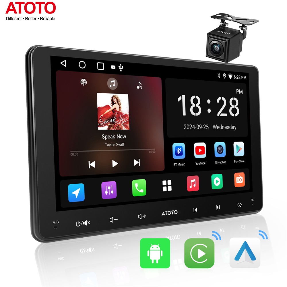 ATOTO OBDII Android Car Audio In-Dash Units 9″ GPS Radio Cam+DVR Dash Camera SWC