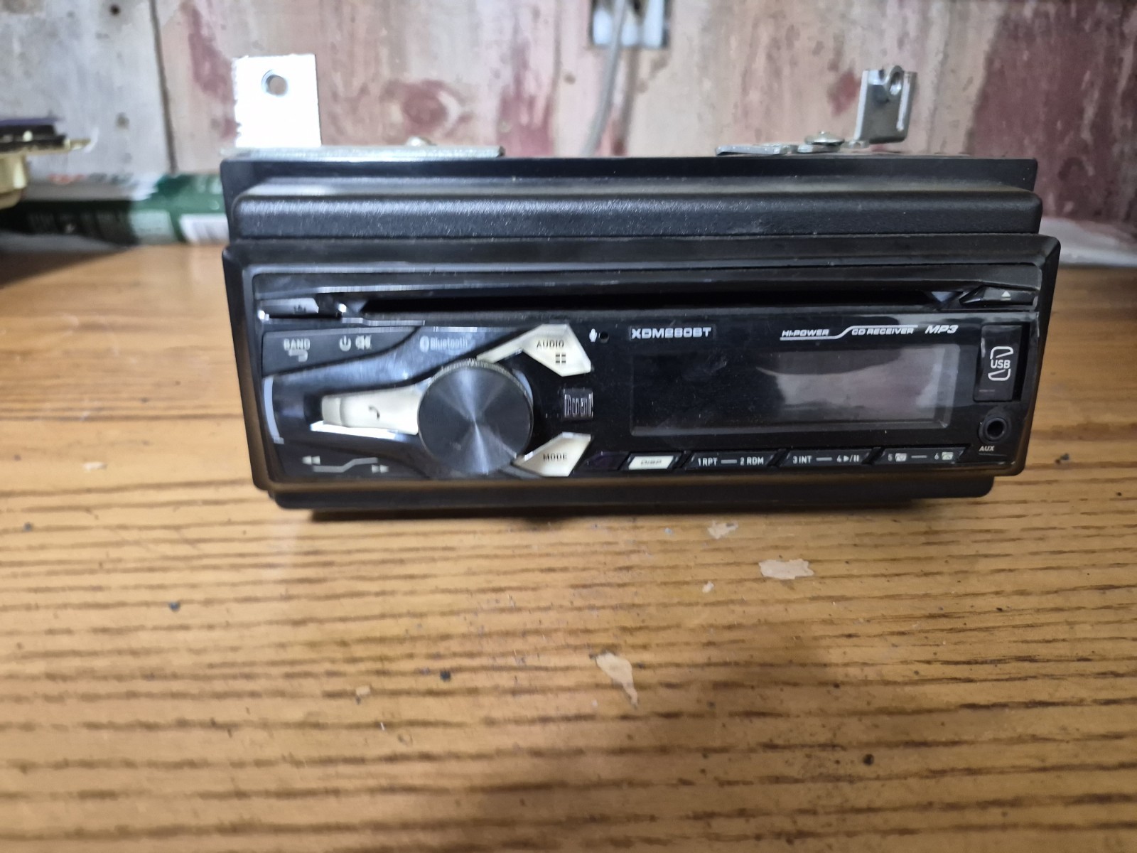 Car Radio Dual AM/FM Digital media With Bluetooth XDM16BT Tested READ DESCRIP