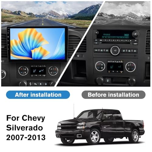 [4Core 64GB] Car Radio for Chevy Silverado 2007-2013 Tahoe GMC Sierra Yukon,