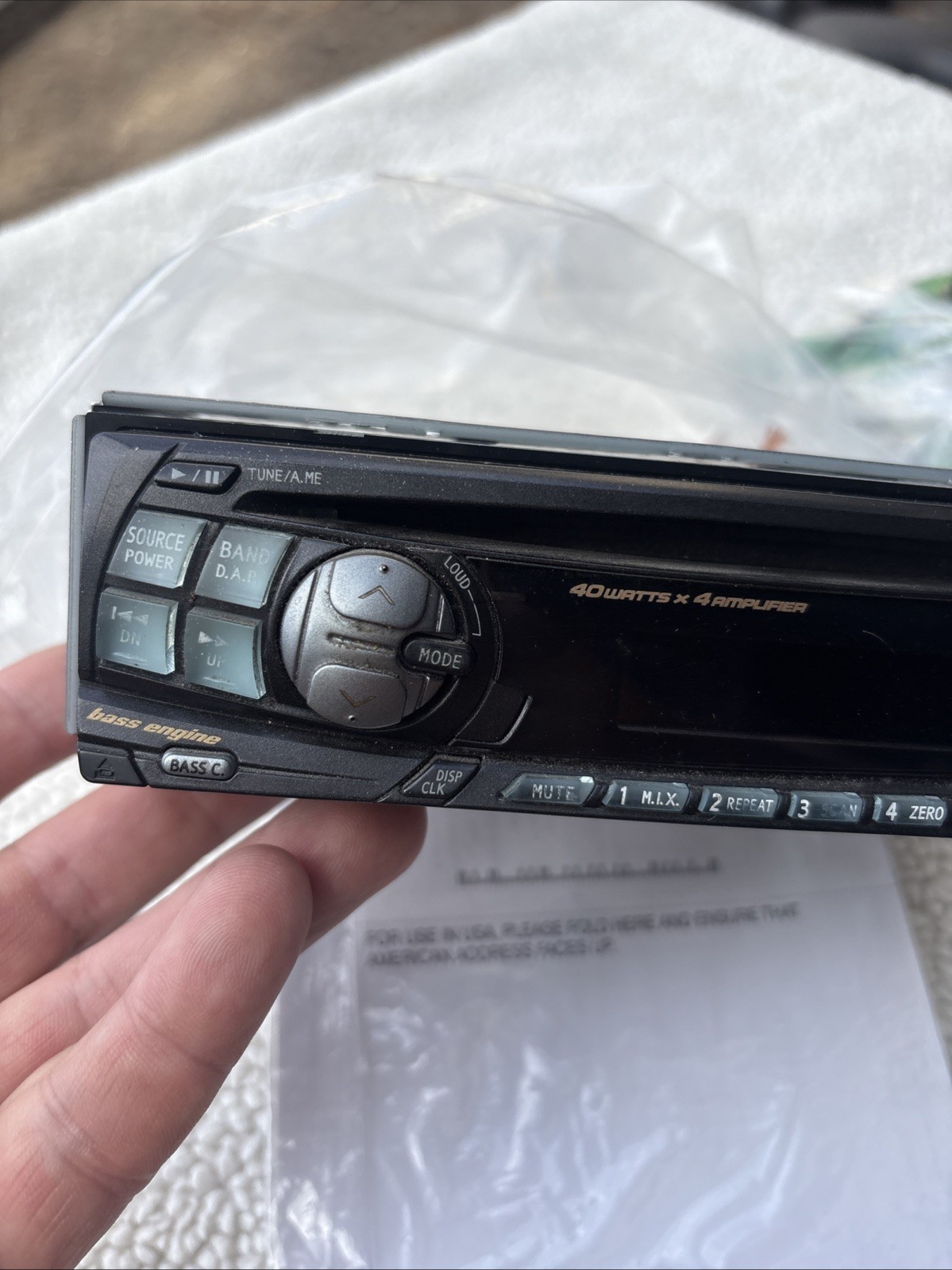 ALPINE CAR AUDIO STEREO CD IN DASH UNIT CDE-7856