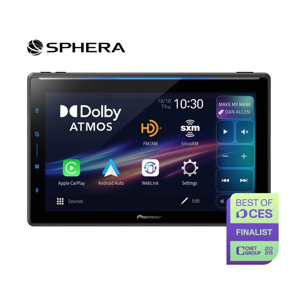 Pioneer DMH-WT8000NEX 10.1″ 1-DIN Multimedia Receiver with Satellite Radio Tuner