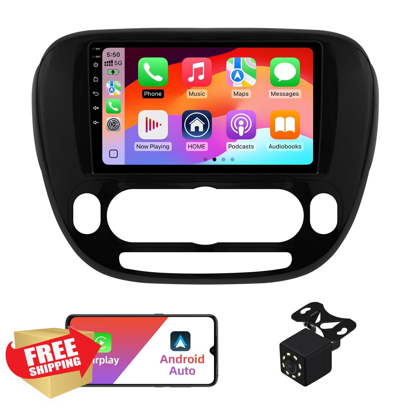 AUMUME Android 12 Car Stereo for Kia Soul 2014-19