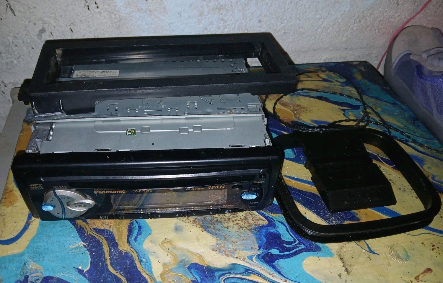 Panasonic CQ-DP101U CD Receiver 1 DIN 45Wx4 FM/AM Radio Car Audio