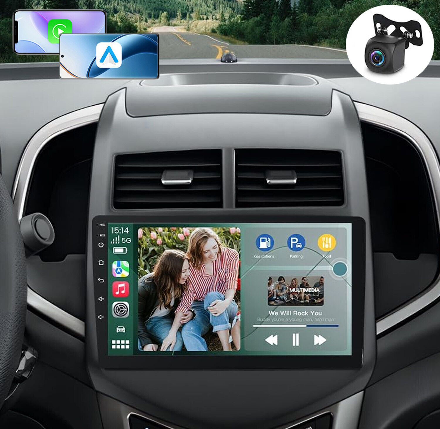 2+32GB For 2012-2016 Chevrolet sonic Aveo Android 12.0 Car Stereo Radio GPS NAVI