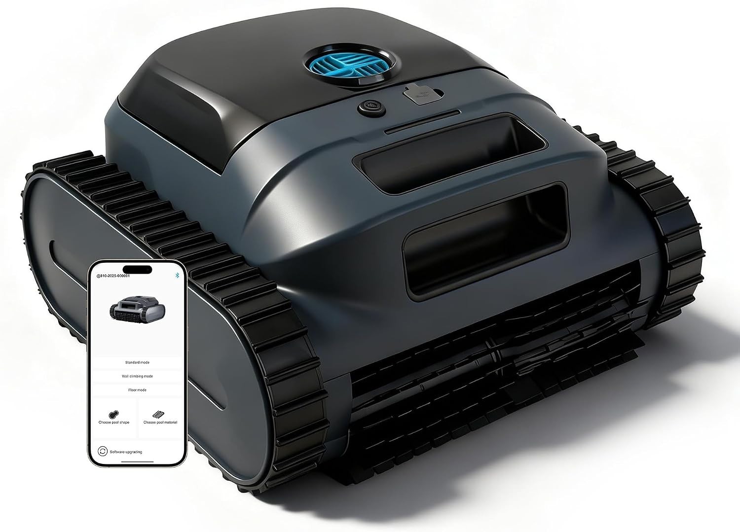 Czybyte Cordless Robotic Pool Cleaner, App Control, 100min Runtime