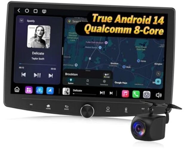 Double Din Car Stereo – 6GB+64GB – 10.1 Inch Wireless CarPlay