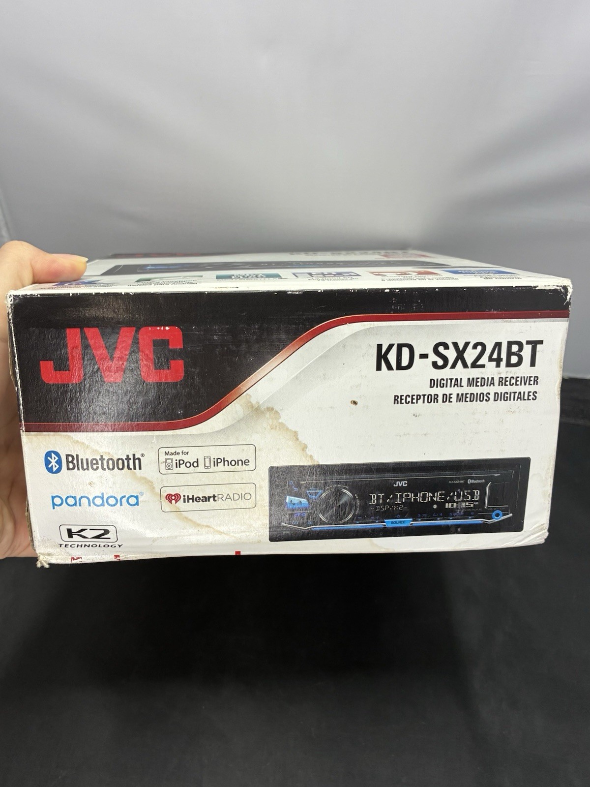 JVC KD-SX24BT Digital Media Receiver For Bluetooth, iPod, And iPhone