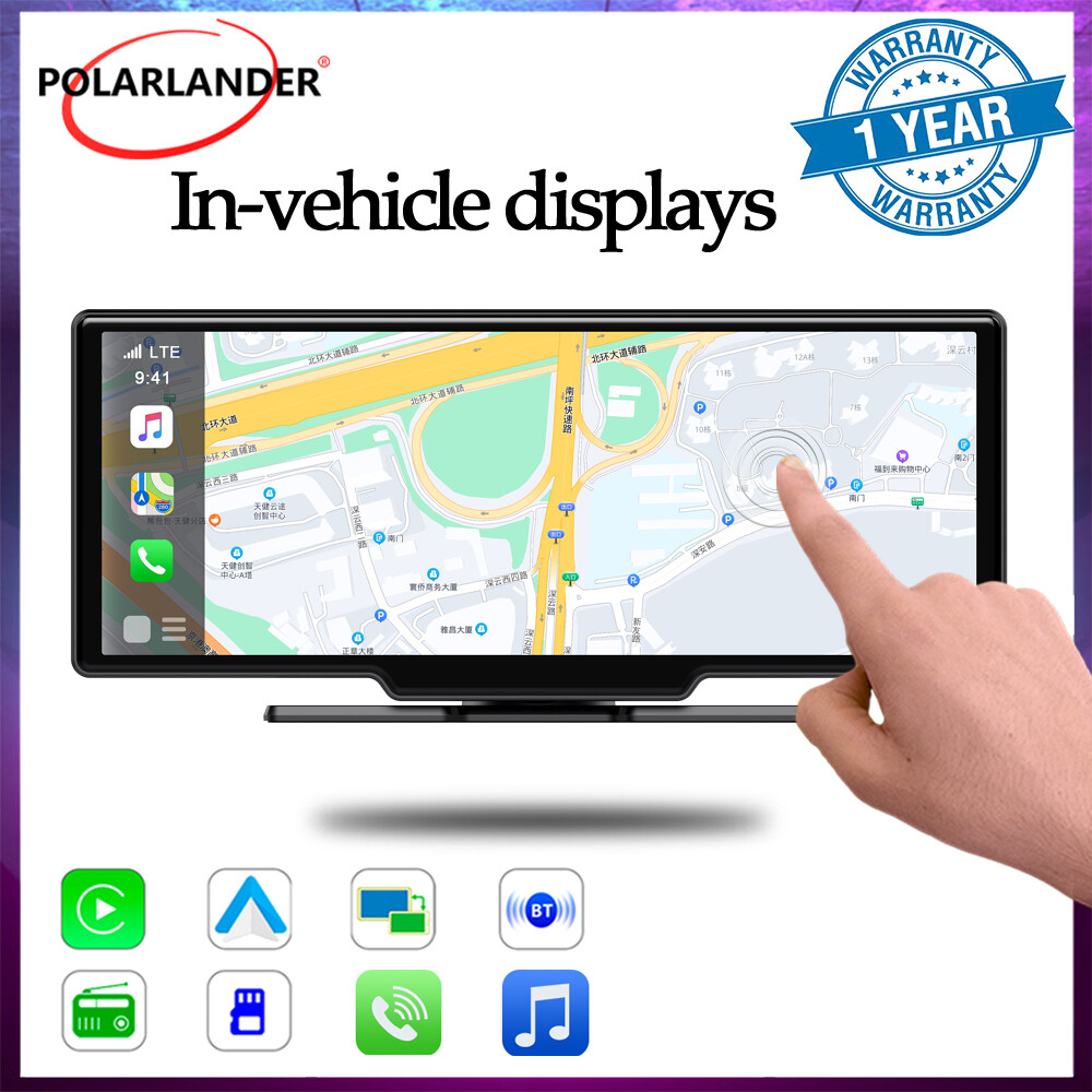 10 inch Wireless carplay GPS Android Auto Bluetooth ios Double Din Touch Screen