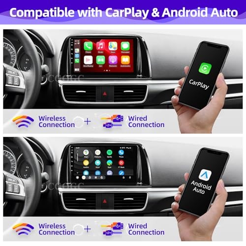 for Mazda CX-5 2013 2014 2015 Compatible with Wireless Carplay Android Auto