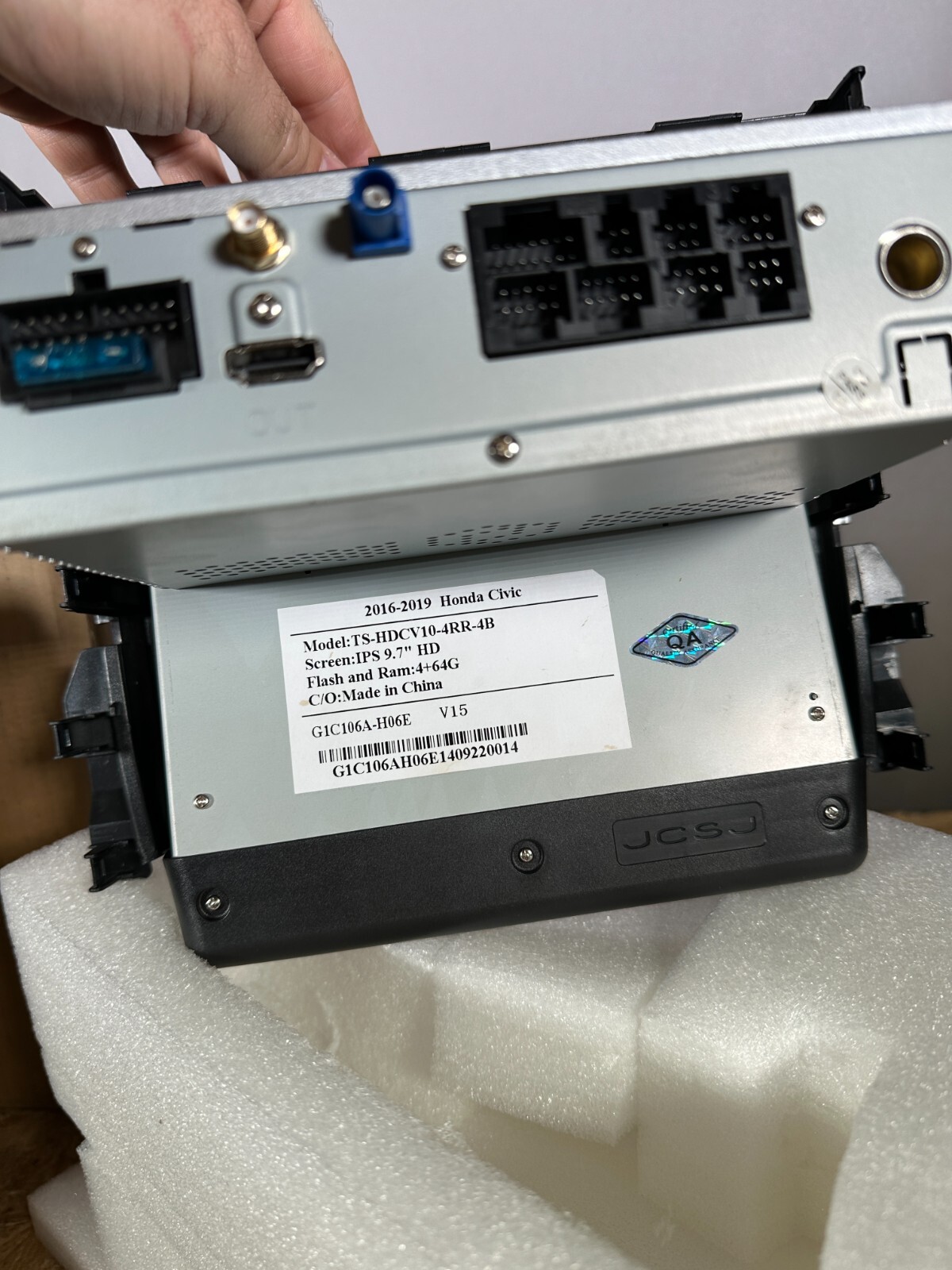 LINKSWELL TS-HDCV10-4RR-4B GENERATION 4 T-STYLE RADIO FOR 2016-2019 HONDA CIVIC