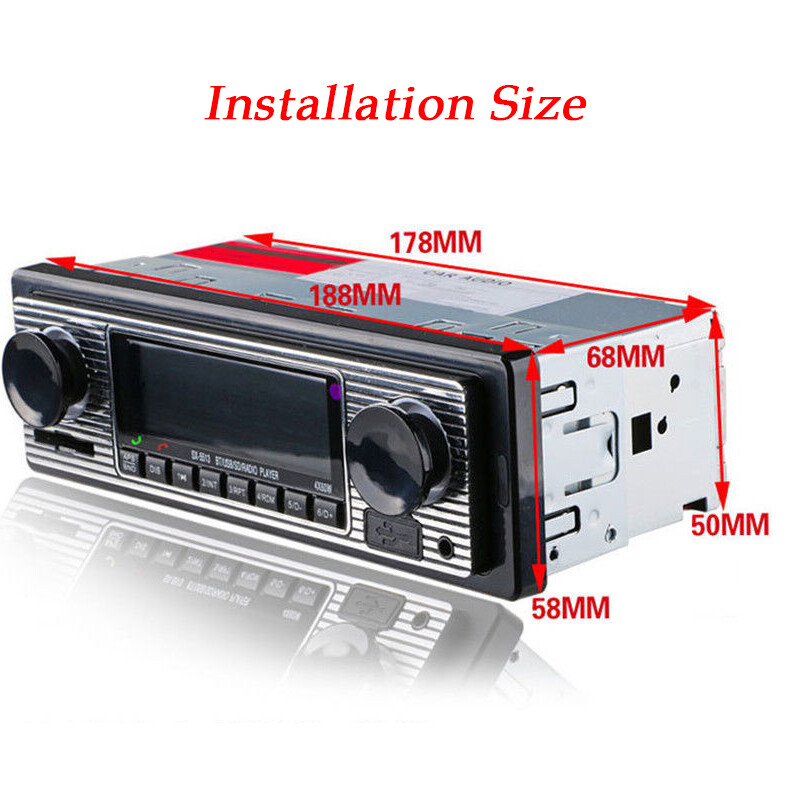 12V 4-Channel Digital Bluetooth Audio USB/SD/FM/WMA/MP3/WAV Radio Stereo Player