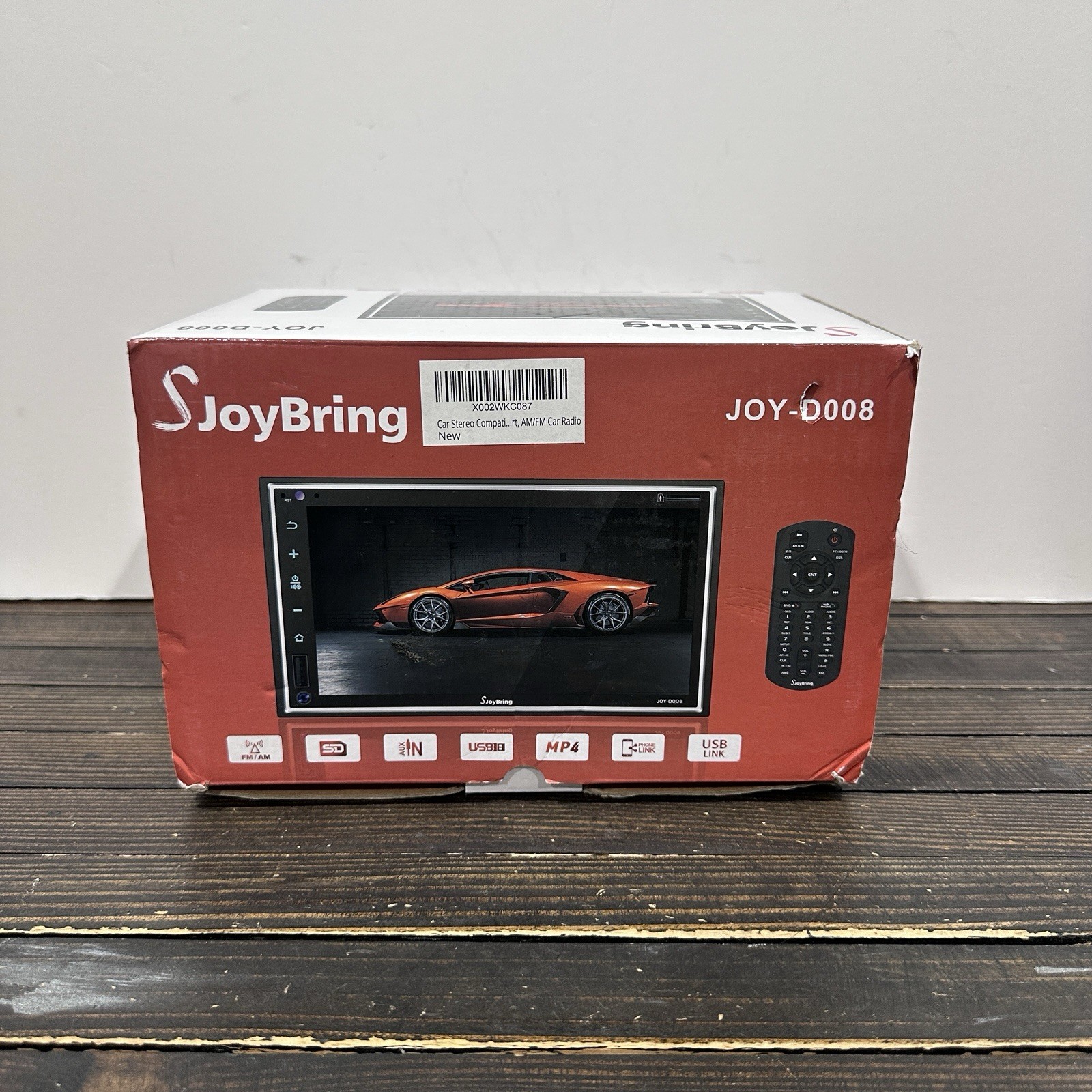JoyBring JOY-D008 Double Din Car Stereo 7” Touchscreen Bluetooth USB AUX NEW