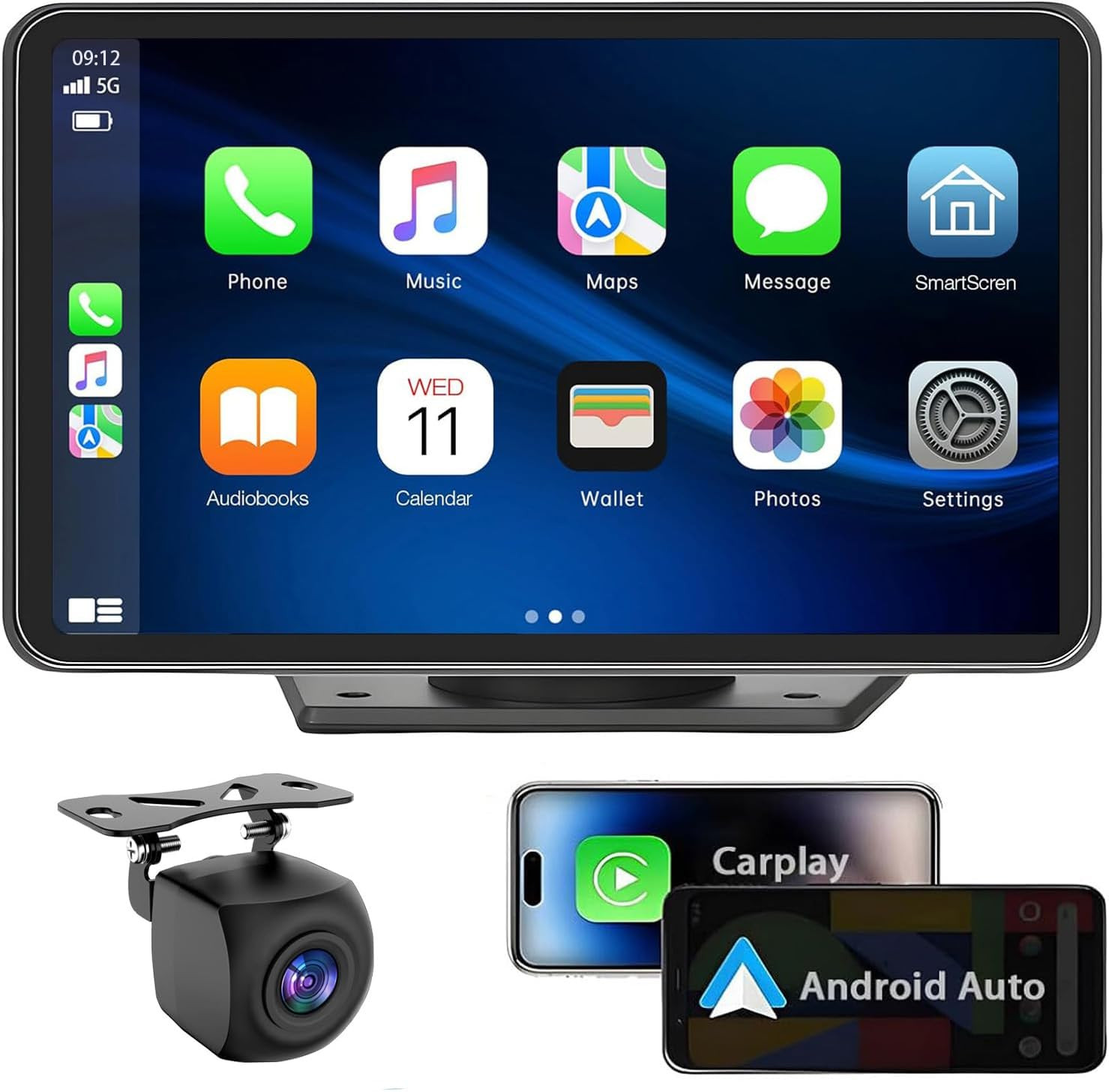 Carplay Wireless Portable Touchscreen Car Stereo Bluetooth Voice Control 7″ for